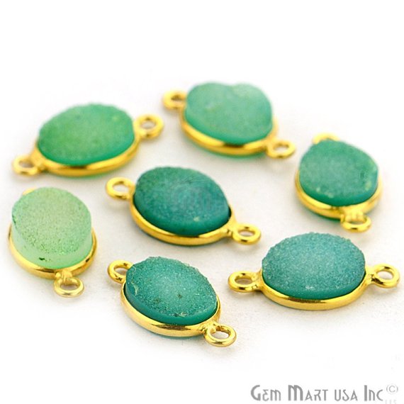 druzy connector beads, druzy connector