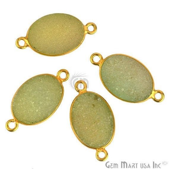druzy connector beads, druzy connector