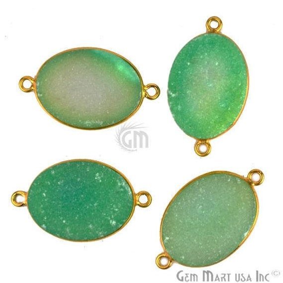 druzy connector beads, druzy connector