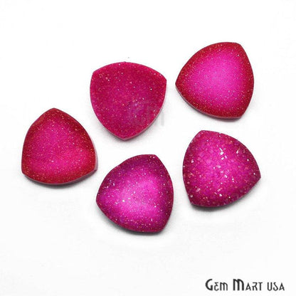 Plain Color Druzy 16mm Trillion Shape Loose Cabochon (Pick Your Color) - GemMartUSA