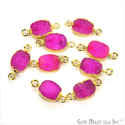 druzy connector beads, druzy connector