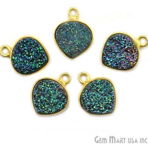 druzy connector beads, druzy connector