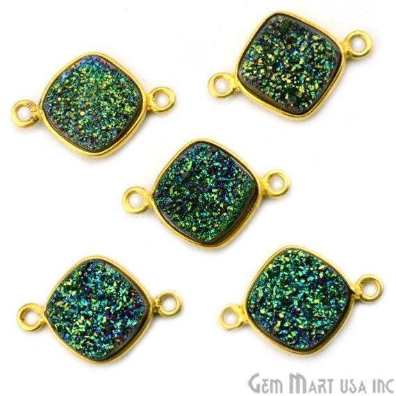 druzy connector beads, druzy connector