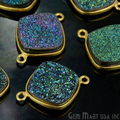 druzy connector beads, druzy connector