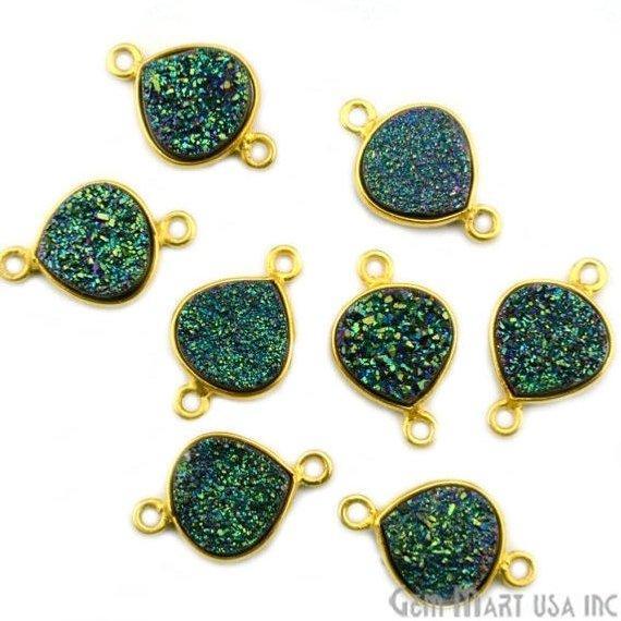 druzy connector beads, druzy connector