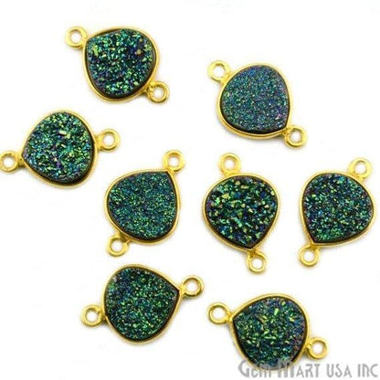 druzy connector beads, druzy connector