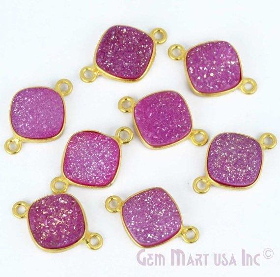 druzy connector beads, druzy connector