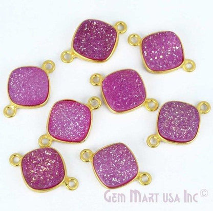 druzy connector beads, druzy connector