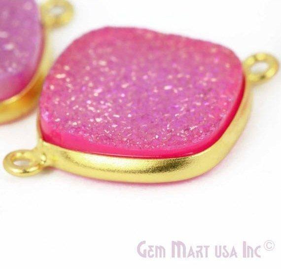 druzy connector beads, druzy connector