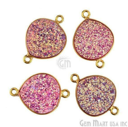 druzy connector beads, druzy connector