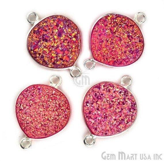 druzy connector beads, druzy connector