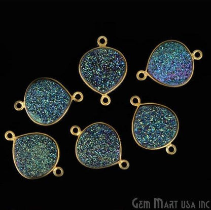 druzy connector beads, druzy connector