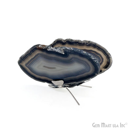 Agate Slice Butterfly, Natural Agate Décor, Butterfly Wing Home Décor, Agate Geode, Natural Gemstone Butterfly