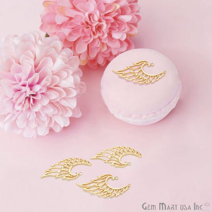 Eagle Wing Shape Charm Gold Plated Finding Jewelry Charm