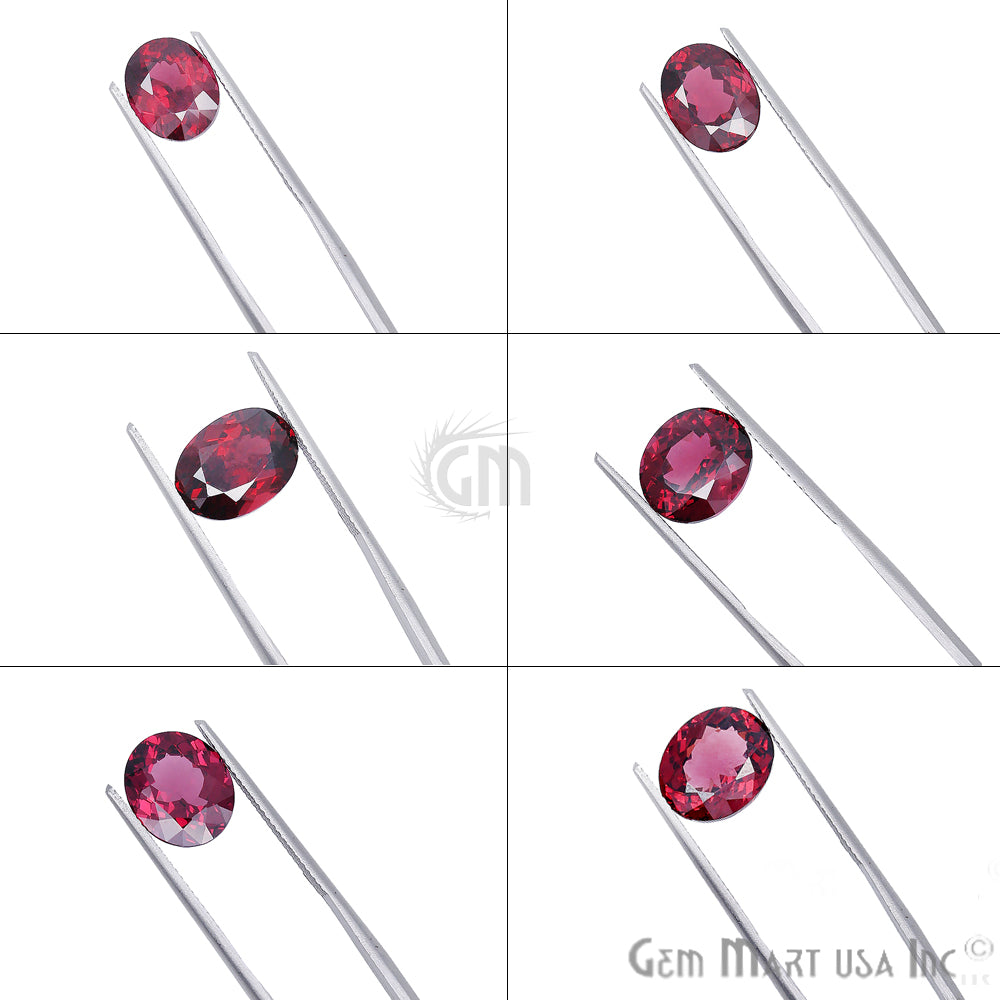 Rhodolite Garnet, Oval Shape, Loose Gemstone, January Birthstones (RH-0049-0054) - GemMartUSA