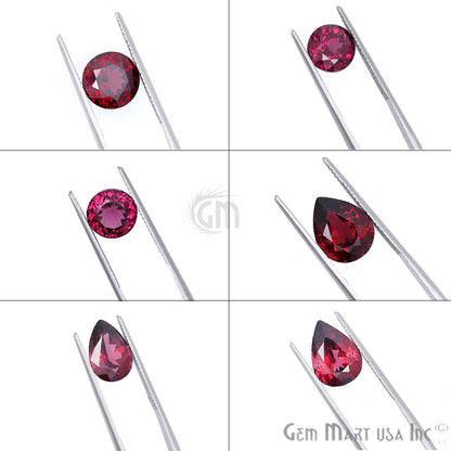 Rhodolite Garnet, Round & Pear Shape, Loose Gemstone, January Birthstones (RH-0019-0024) - GemMartUSA