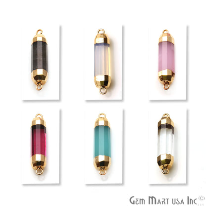 gemstone connector beads, gemstone connector pendant