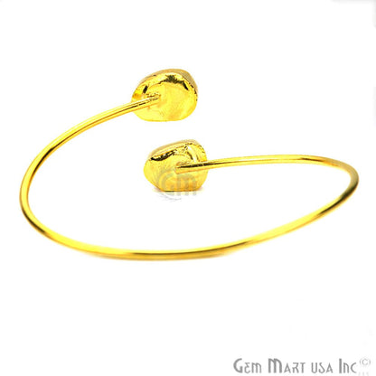 Elegant Adjustable Double Druzy Gemstone Stacking Bangle Bracelet - GemMartUSA (754811928623)