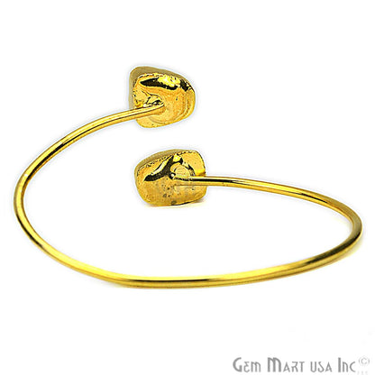 Elegant Adjustable Double Druzy Gemstone Stacking Bangle Bracelet - GemMartUSA (754962497583)