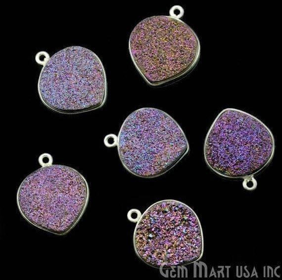 druzy connector beads, druzy connector