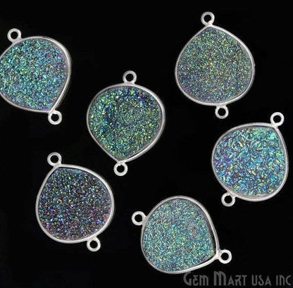 druzy connector beads, druzy connector