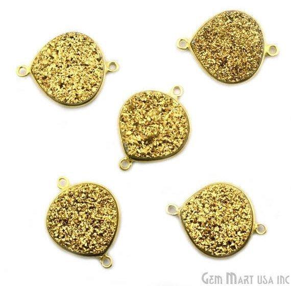 druzy connector beads, druzy connector