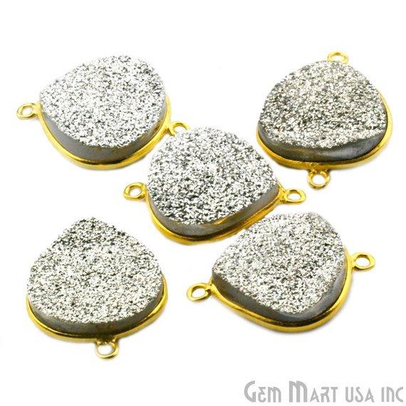 druzy connector beads, druzy connector