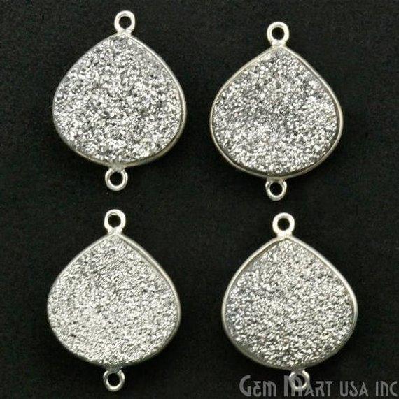 druzy connector beads, druzy connector