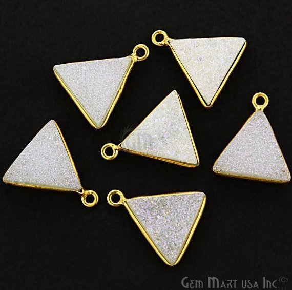 druzy connector beads, druzy connector