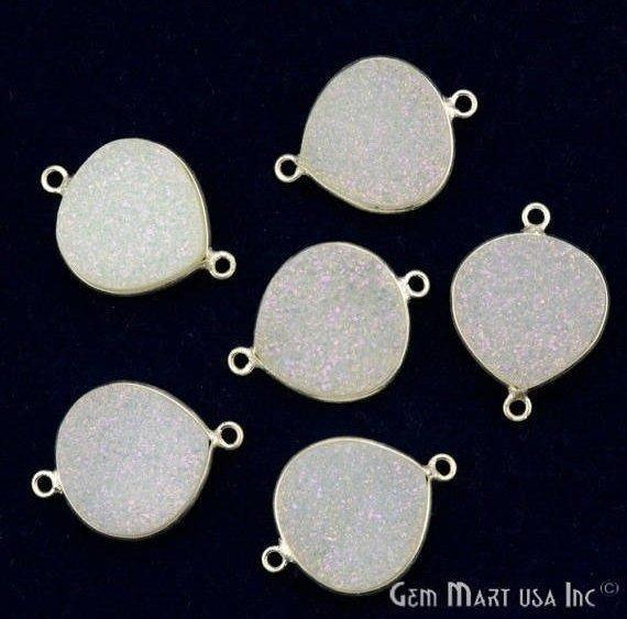 druzy connector beads, druzy connector