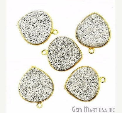 druzy connector beads, druzy connector