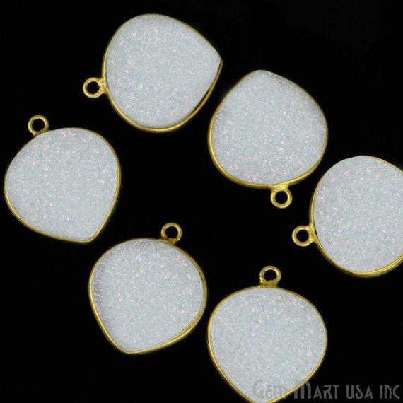 druzy connector beads, druzy connector