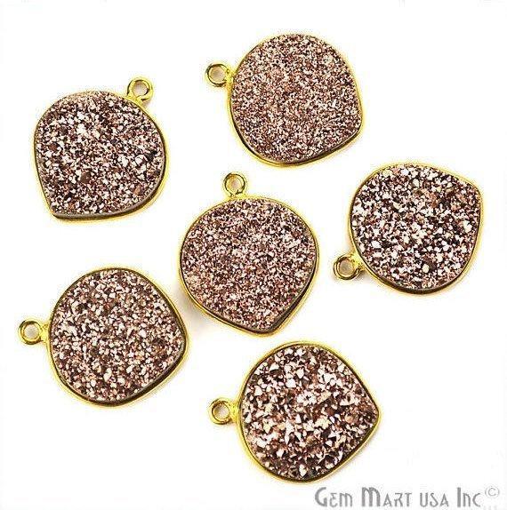 druzy connector beads, druzy connector