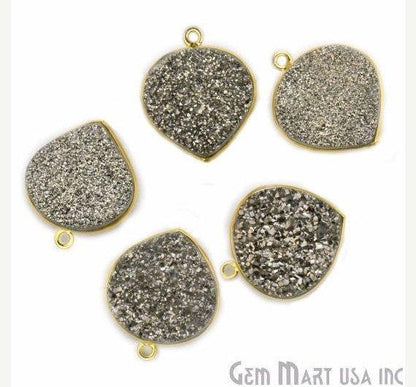druzy connector beads, druzy connector