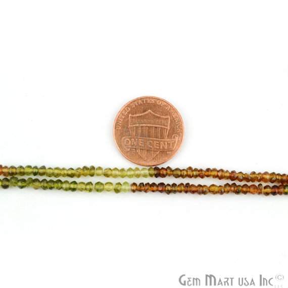 1 Strand Faceted AAA Quality Natural Petrol Tourmaline 13Inch Full Length 2.5-3mm Gemstone Beads - GemMartUSA (762891042863)