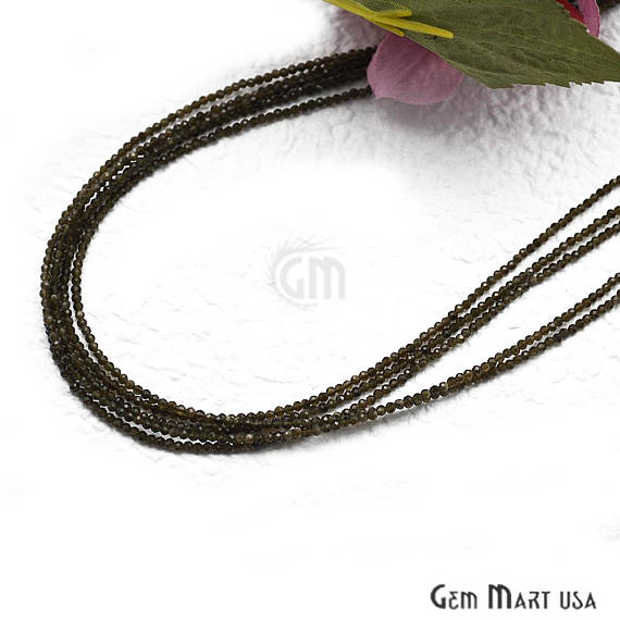 Green Moonstone Bead Chain, Silver Plated Jewelry Making Necklace Chain - GemMartUSA (762467123247)